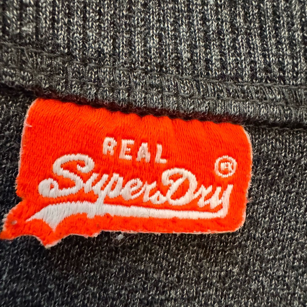 #677 Superdry The Orange Label Gray designer Jogger Pants (NWOT) comfortable - Picture 10 of 13